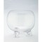 Contemporary Home Living Bubble Glass Footed Bowl - 7" - Clear